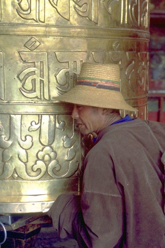 Tibet Jokhang Prayer Wheel
