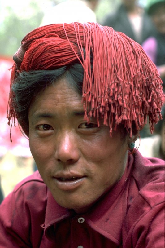 Tibet Lhasa Khampa Portrait